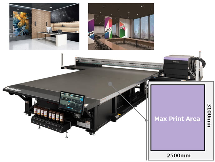 JFX600 Print area